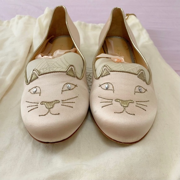 Charlotte Olympia bridal kitty flats size 37 - Picture 2 of 3